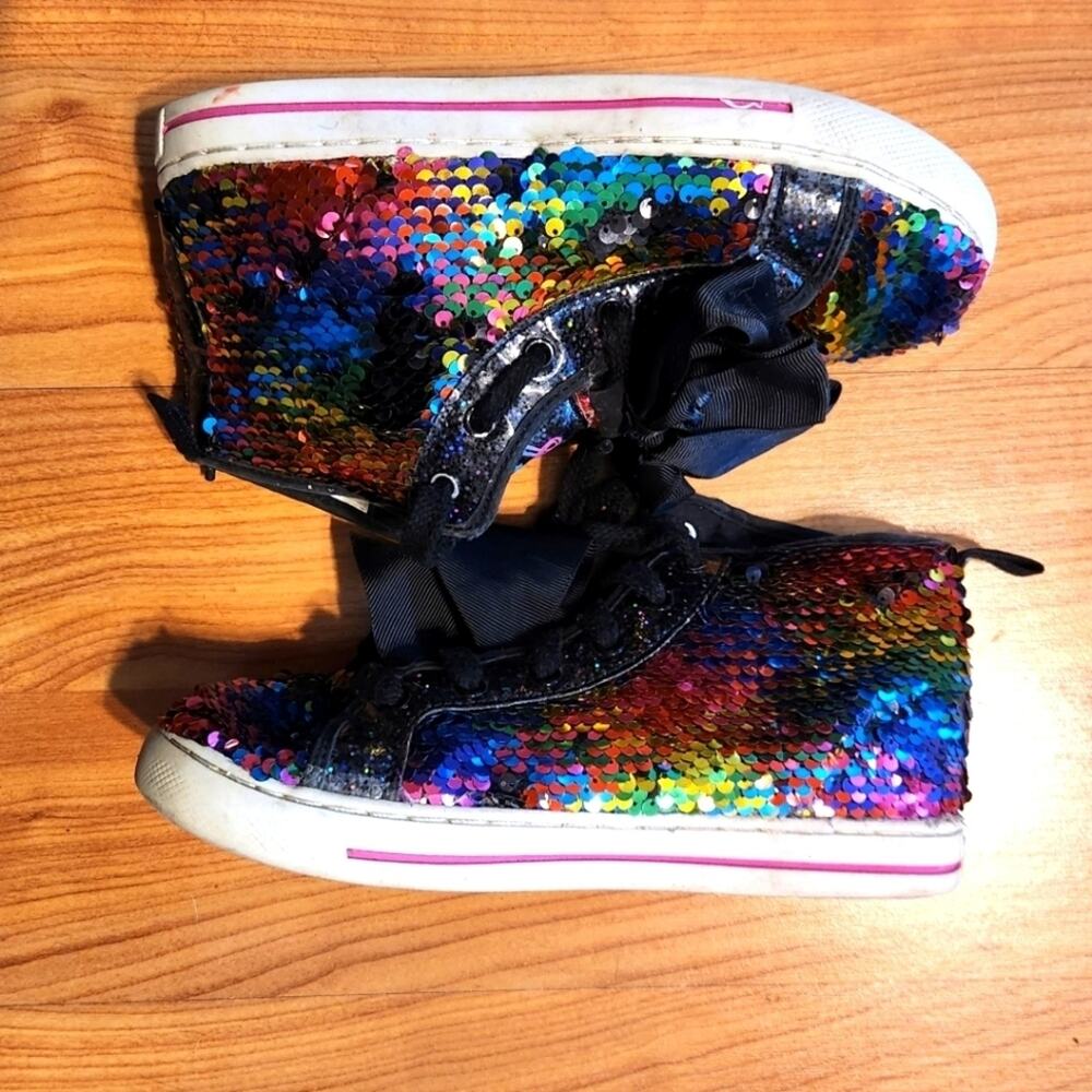 Girls Sequin Sneakers sz3 GUC
